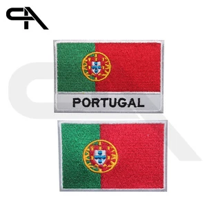 Portugal Flag iron on Embroidered Sew on Patch For Clothes 9x6cm - Picture 1 of 3