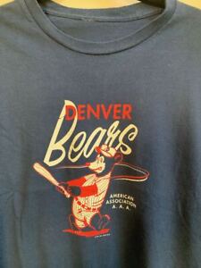 vintage retro style Denver Bears AAA Minor League throwback t-shirt XXL Ebbets