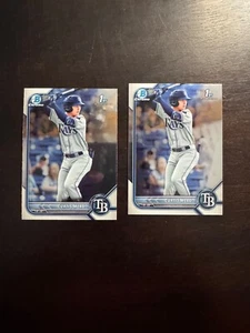 2022 Bowman Baseball Chrome 1st Bowman CURTIS MEAD #BCP10 Prospect Rays - Picture 1 of 2