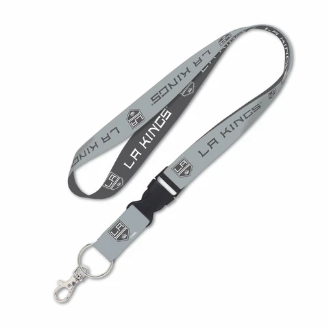 LOS ANGELES LA KINGS KEY CHAIN LANYARD DETACHABLE BUCKLE 1" WIDE 22" LONG Cover