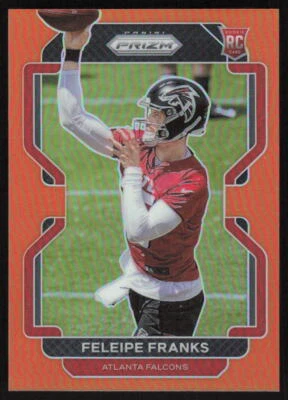2021 Panini Prizm Orange Rookie #398 Feleipe Franks /249 Atlanta Falcons - Image 1 of 2