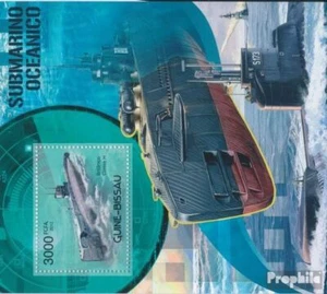 Briefmarken Guinea-Bissau 2012 Mi Block 1057 (kompl. Ausgabe) postfrisch U-Boote - Bild 1 von 1