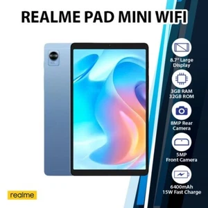 Realme Pad Mini Wi-Fi 3GB+32GB Octa Core Global Ver. Android PC Tablet – BLUE - Picture 1 of 5