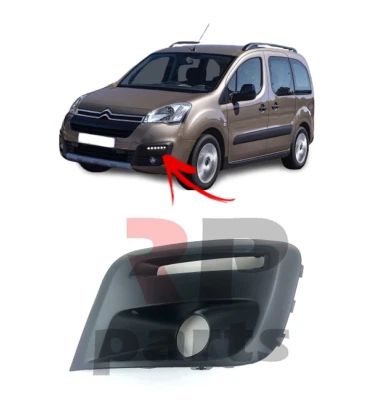 FOR CITROEN BERLINGO PEUGEOT PARTNER 15-18 FRONT BUMPER FOGLIGHT GRILLE LEFT - Image 1 of 4