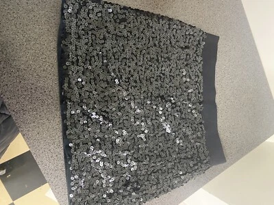 Gap Kids Black Sequin Glitter Skirt Girls Size XXL 14-16 Party Sparkle - Image 1 of 2