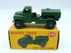 Dinky Army Water Tanker 643 W/Driver Diecast Water Tank England - Picture 1 of 10