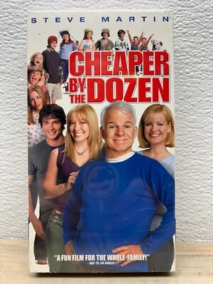 Vtg 2003 Cheaper By The Dozen VHS Movie With Steve Martin & Bonnie Hunt Sealed - Image 1 of 4
