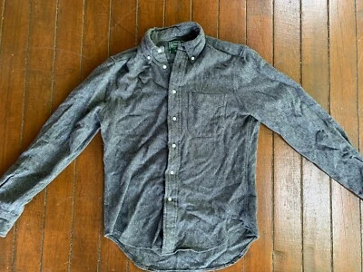 Gitman Vintage Grey Herringbone Tweed LS Button Up MIUSA Size Small - Image 1 of 4