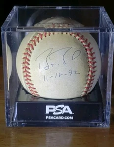 Barry Bonds PSA DNA Autograph National League Signed Baseball Early 11-18-92 - Picture 1 of 7