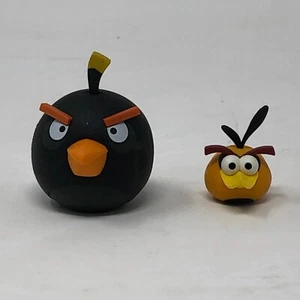 (2) Angry Birds BOLLES Rubber Orange Birds | Black Bird RARO - Foto 1 di 5
