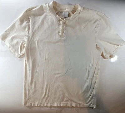 Camisa Jack & Jones Premium Tomorrow Para Hombre XL Marfil Manga Corta Cuello Henley Foto 1 de 4