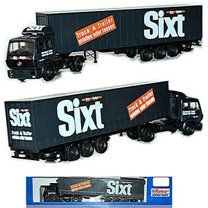 Mercedes Sk 1838 Piano di Tenda Semirimorchio 2/3 Sixt Camion & Trailer 1:87 - Foto 1 di 5