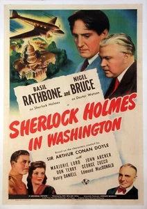 Reproduction "Sherlock Holmes In Washington" Poster, Various Sizes Available - Imagen 1 de 1