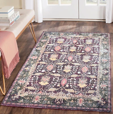 loomBloom ручной работы Victoria фиолетовый коричневый восточный ковер несколько размеров - Изображение 1 из 4