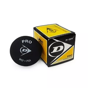 Dunlop Pro Squashballschläger Schlägerball Sportball schwarz Neu mit Etikett - Bild 1 von 1