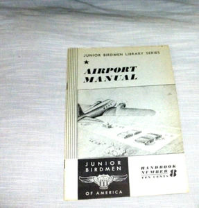 PUBLICACIÓN DE COLECCIÓN MANUAL DE AEROPUERTO ILUSTRADO JUNIOR PÁJARO 1935 - Imagen 1 de 8