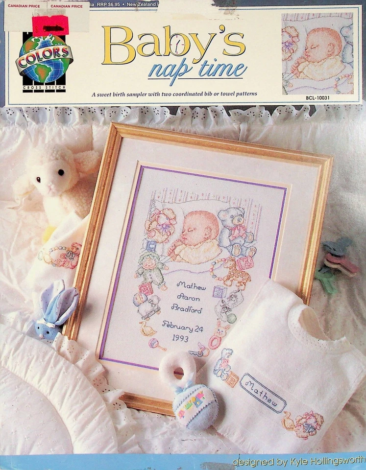 Baby's Nap Time Children Cross Stitch Pattern By True Colors - Image 1 of 3