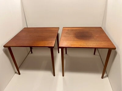 Set of 2 Original Mid-Century Modern JOHN STUART Side Tables Made in Denmark - Image 1 of 4