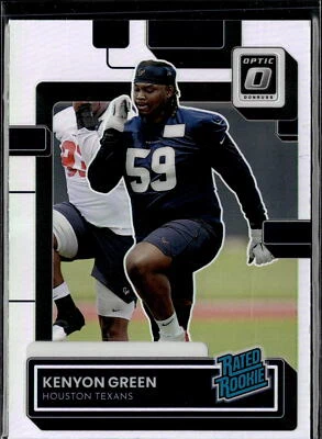 2022 Donruss #P-354 Kenyon Green Optic Rated Rookies Preview Holo Prizm Texans - Image 1 of 2
