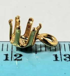5 mm Goldplatte runde Fassung für die Herstellung 6 mm Edelstein Halskette Anhänger Menge 50 - Bild 1 von 12