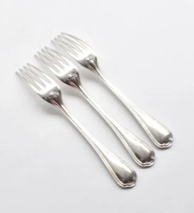 Christofle 3 Forks Dessert Spatours Metal Silver French Snail Forks (G) - Picture 1 of 4