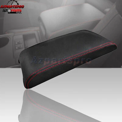 Se adapta a Toyota Camry 2012-2017 cuero consola central tapa reposabrazos cubierta negro/rojo Foto 1 de 4