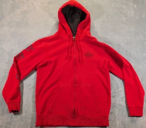 Sudadera con capucha Vans vintage cremallera completa talla pequeña roja tabla de skate - Imagen 1 de 11