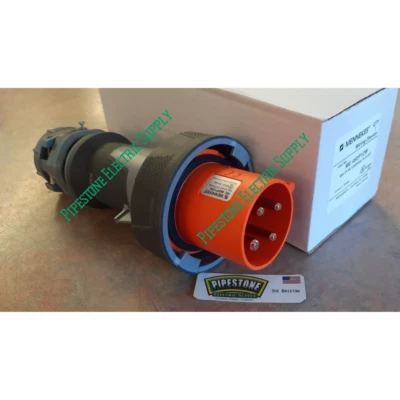 Mennekes  ME 460P12W Plug    60A 125/250Vac Watertight   460P12W New Stock - Image 1 of 4