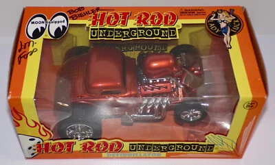 Desfibrilador subterráneo Hot Rod 1/18 1933 Ford firmado sin usar, en caja fundido a presión autografiado Foto 1 de 4