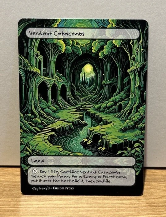 MTG - Verdant Catacombs - Van Gogh Style - Card For EDH and Playtest - Image 1 of 1