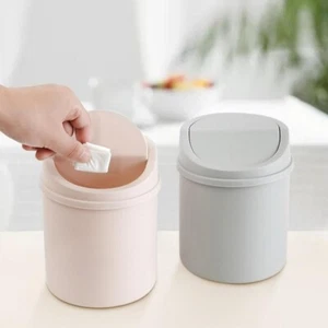 Cubo de basura universal con tapa organizador de oficina de escritorio almacenamiento basura para el hogar - Imagen 1 de 9
