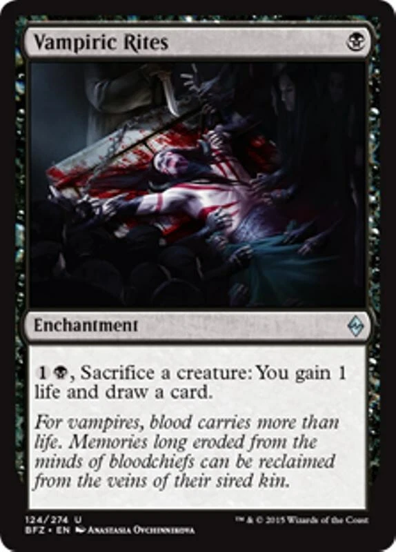 MTG - VAMPIRIC RITES - Battle for Zendikar (U) - Image 1 of 1