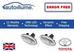 Indicadores de barrido dinámico LED secuencial lateral transparente para Toyota Aygo ProAce - Imagen 1 de 6