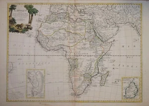 AFRIKA _ L'AFRIQUE VON JANVIER, HERAUSGEGEBEN VON SANTINI, VENEDIG UM 1770 - Bild 1 von 1