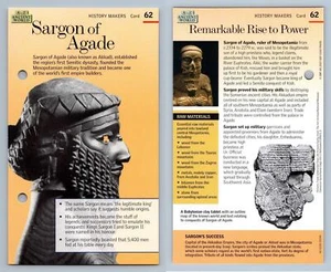 Sargon Of Agade #62 History Makers 2007 A To Z Of The Ancient World Fact Card - Picture 1 of 1