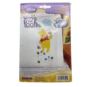 Disney Janlynn Winnie Pooh Estampado Punto de Cruz Funda de Almohada Kit 20"x30" Hilo de Colección - Imagen 1 de 6