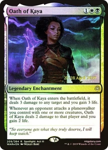 Magic The Gathering MTG OATH OF KAYA FOIL War of the Spark Prerelease NM - Picture 1 of 1