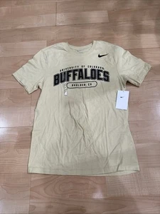 Nike Men's Colorado Buffaloes Gold Core Cotton T-Shirt Size Small - Picture 1 of 3