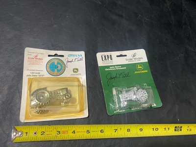 John Deere joseph Ertl autographed EXPO tractor ornaments lot of 2 - Image 1 of 4