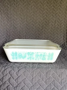 Vtg Pyrex Amish Butterprint 1.5 qt Refrigerator Casserole Dish 0503 w/ Lid READ - Picture 1 of 22