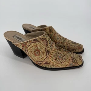 Scarpe mulo arazzo tessuto sheryl Matisse taglia 7M suola pelle bohemien vintage - Foto 1 di 8