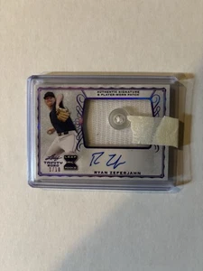 Ryan Zeferjahn 2020 Leaf Trinity Button Relic RC Auto Autograph #1/10 Purple - Picture 1 of 2