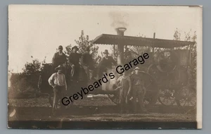 RPPC Steam Gas? Tractor at Work COWAN PA Union County Real Photo Postcard - Picture 1 of 2