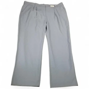 Abercrombie & Fitch Pants Womens 37 24L Gray Ultra High Rise Wide Leg Workwear - Picture 1 of 10