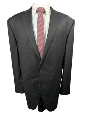 CHAPS Hombres Negro GRANDE Y ALTO AJUSTE REGULAR Abrigo Deportivo Blazer Traje Chaqueta 52R Foto 1 de 4