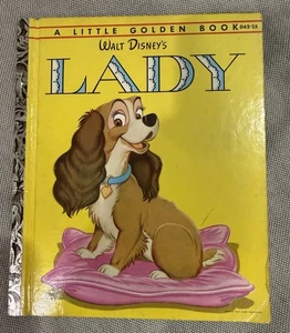 Walt Disney's LADY Vintage A Little Golden Book 1954, 1st Edition “A” - Picture 1 of 8
