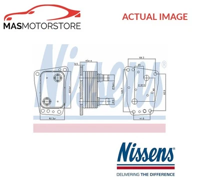 ENGINE OIL COOLER NISSENS 90967 FOR PEUGEOT BOXER,EXPERT,5008,308 SW II,308 II - Image 1 of 4