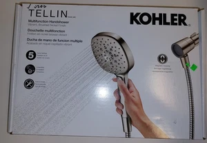 Ducha de mano multifunción Kohler Tellin - 5 aerosoles, acabado níquel cepillado - Imagen 1 de 10
