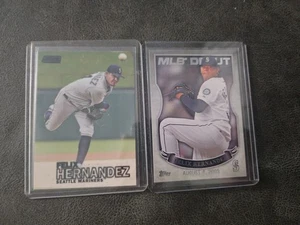 4 2016-18 FELIX HERNANDEZ INSERT/PARALLEL CARD LOT TOPPS TSC BLACK FOIL SEATTLE - Bild 1 von 2