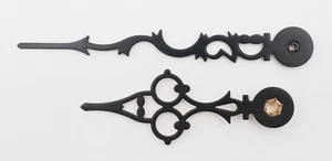 Kieninger Grandfather Clock Hands 4 Inch Black Serpentine Mechanical Movement - Picture 1 of 1